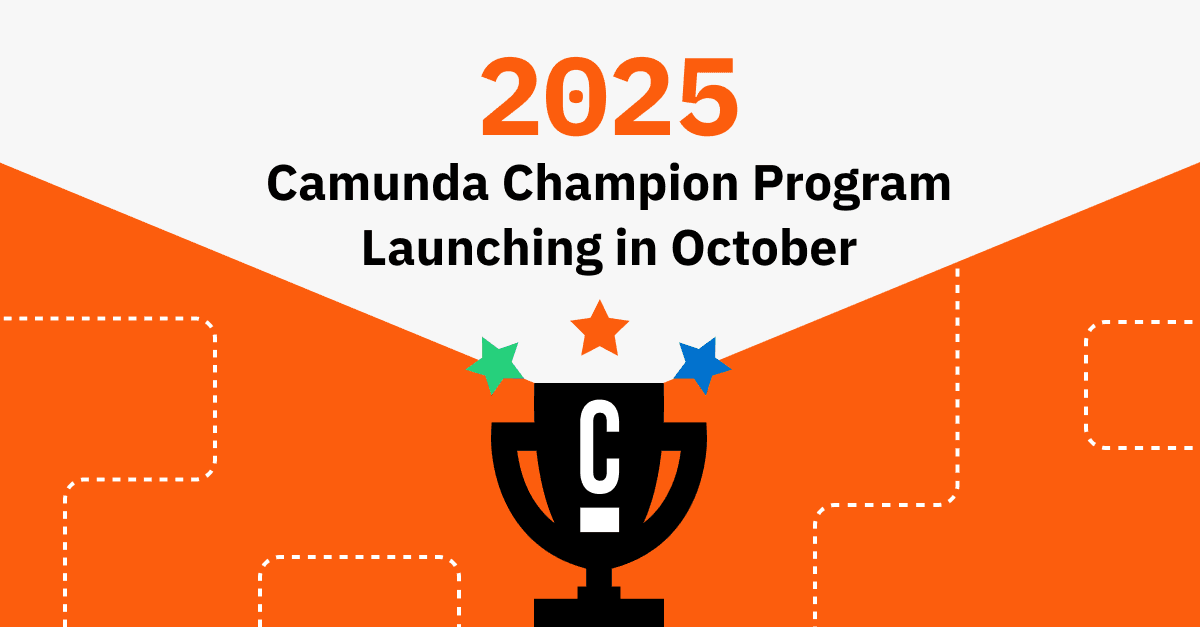 2025 Camunda Champion Program Launching in October