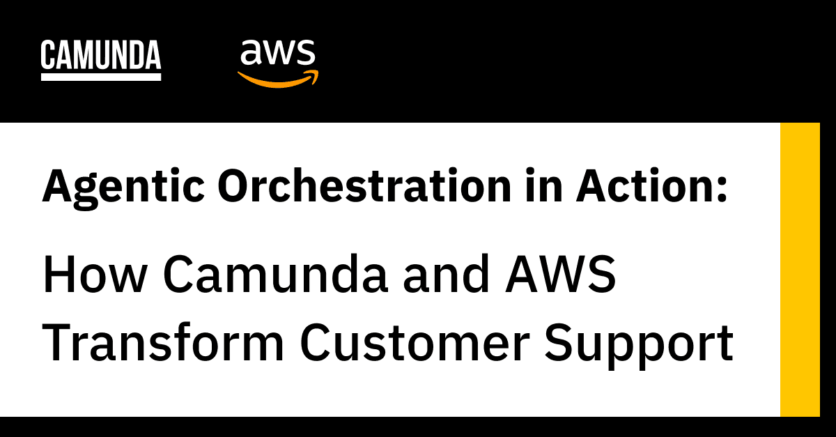Agentic Orchestration in Action: How Camunda and AWS Transform Customer Support